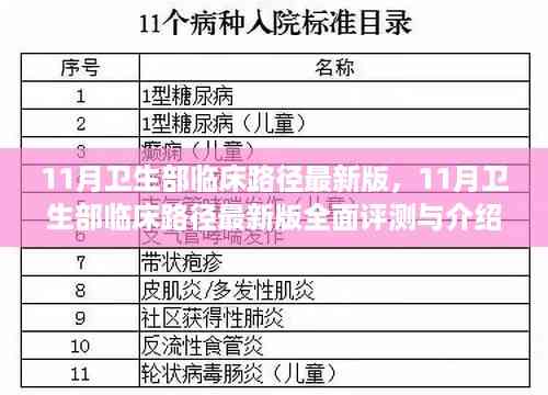 卫生部临床路径最新版全面评测与介绍,最新指南及更新内容解析
