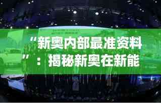 “新奥内部最准资料”:揭秘新奥在新能源领域的突破